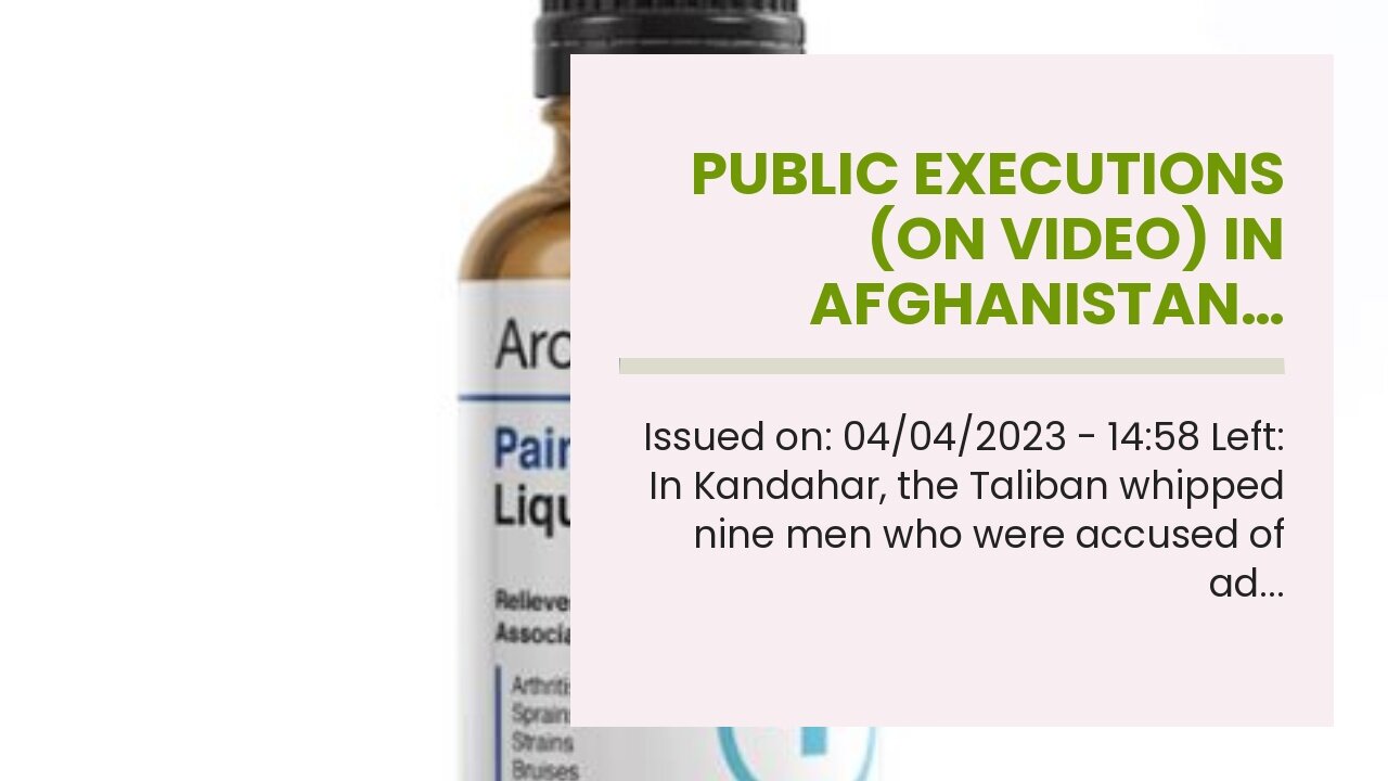 Public executions (on video) in Afghanistan…