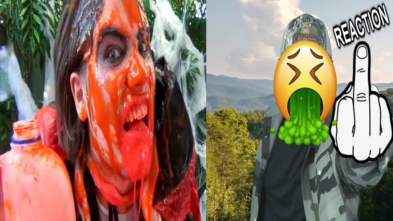 The Halloween Challenge! (Feat. HowToBasic) *Vomit Warning* REACTION!!! (BBT)