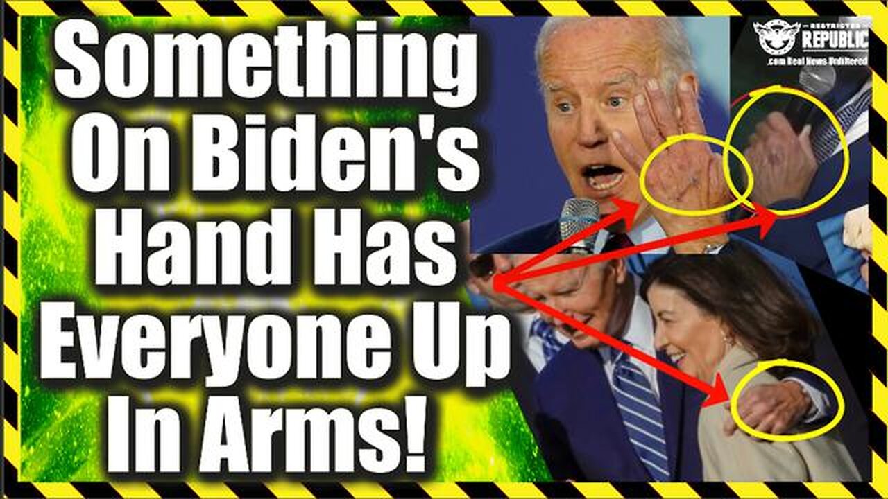 Bombshell! Something On Biden’s Hand Has Everyone Up In Arms!