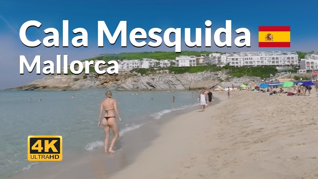 Cala Mesquida Mallorca Beach Walk 4K Balearic Islands Majorca Spain 🇪🇸