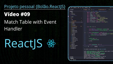 "Bolão" Web Project React.js & Node.js - #9 (Match Table with Event Handler)