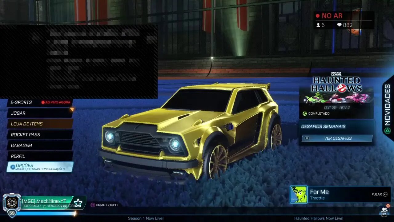 ROCKET LEAGUE - O Fenécio no platina