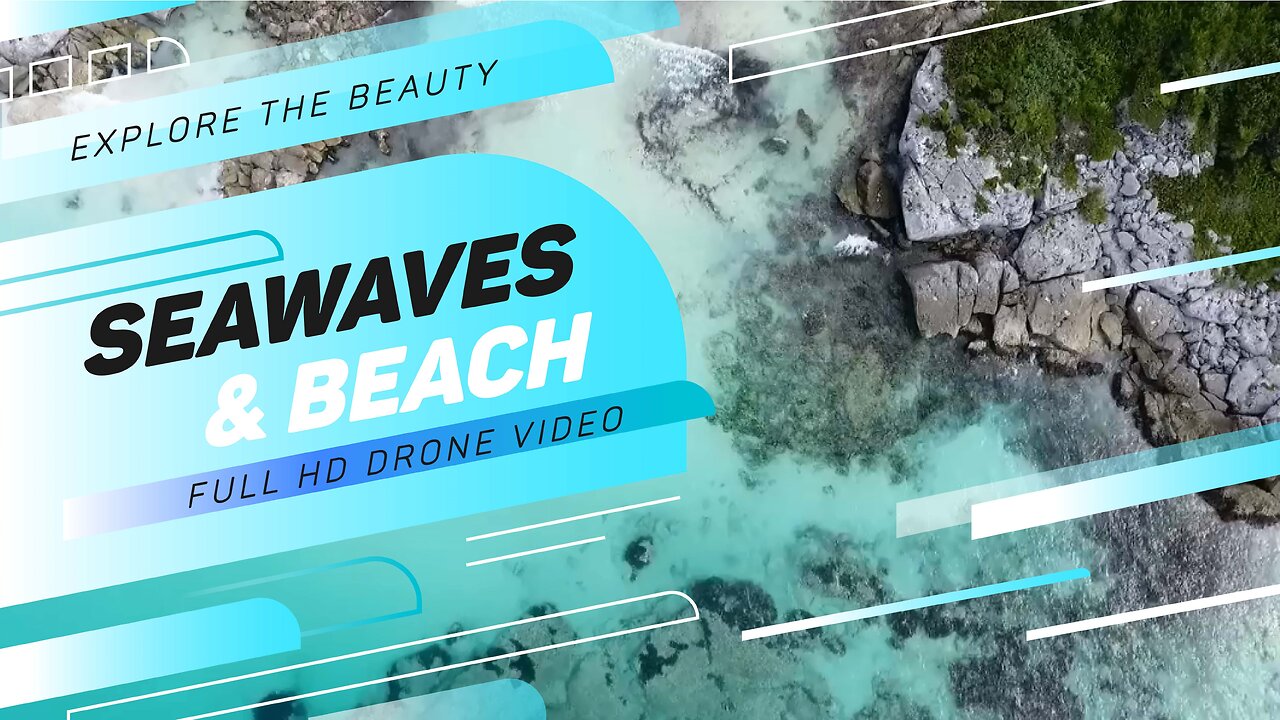 Explore the Beauty of Sea Waves and Beach | Full HD Drone Video | Relaxation Video