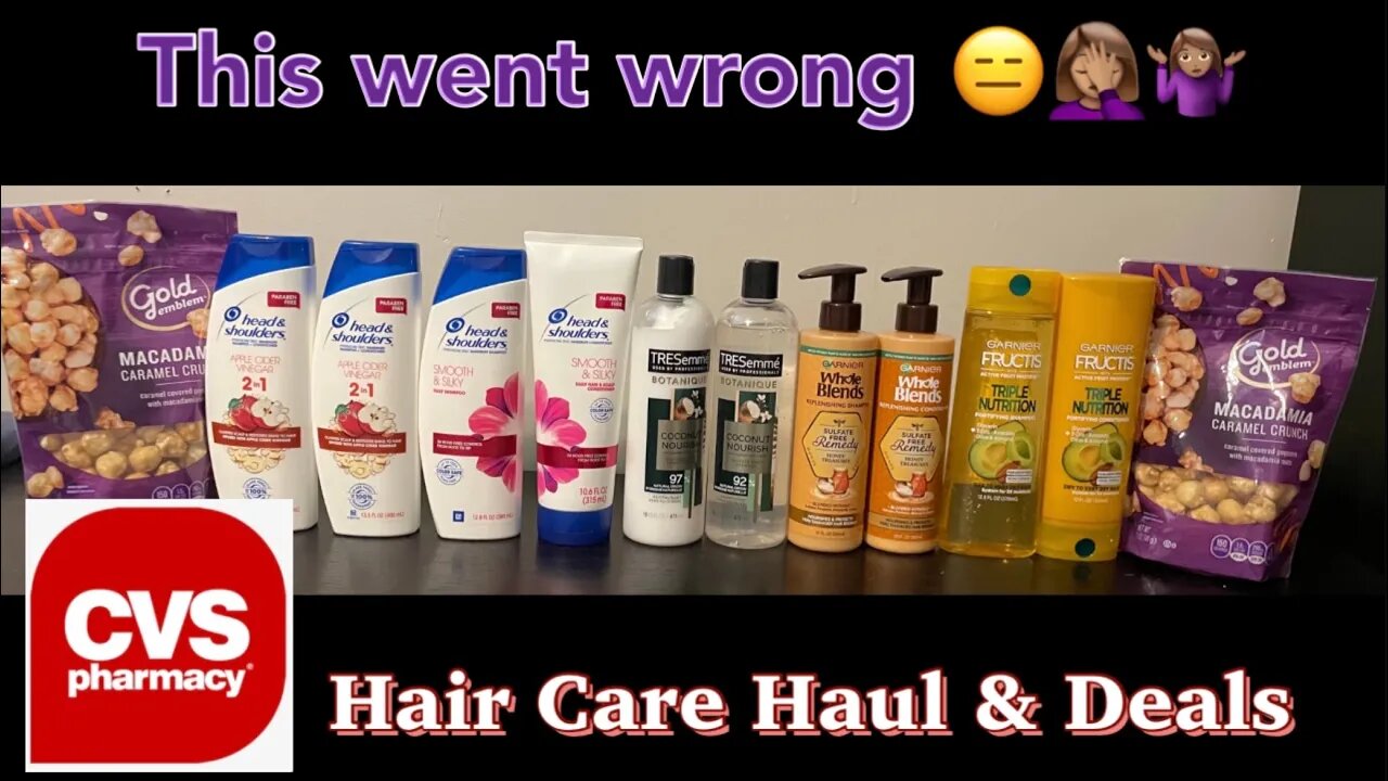 CVS…This Went Wrong😑😩 | Hair Care Haul & Deal 07/14 #deal