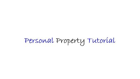 Web - Personal Property - English