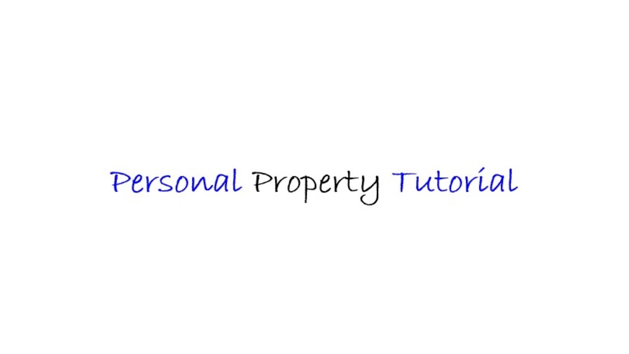 Web - Personal Property - English