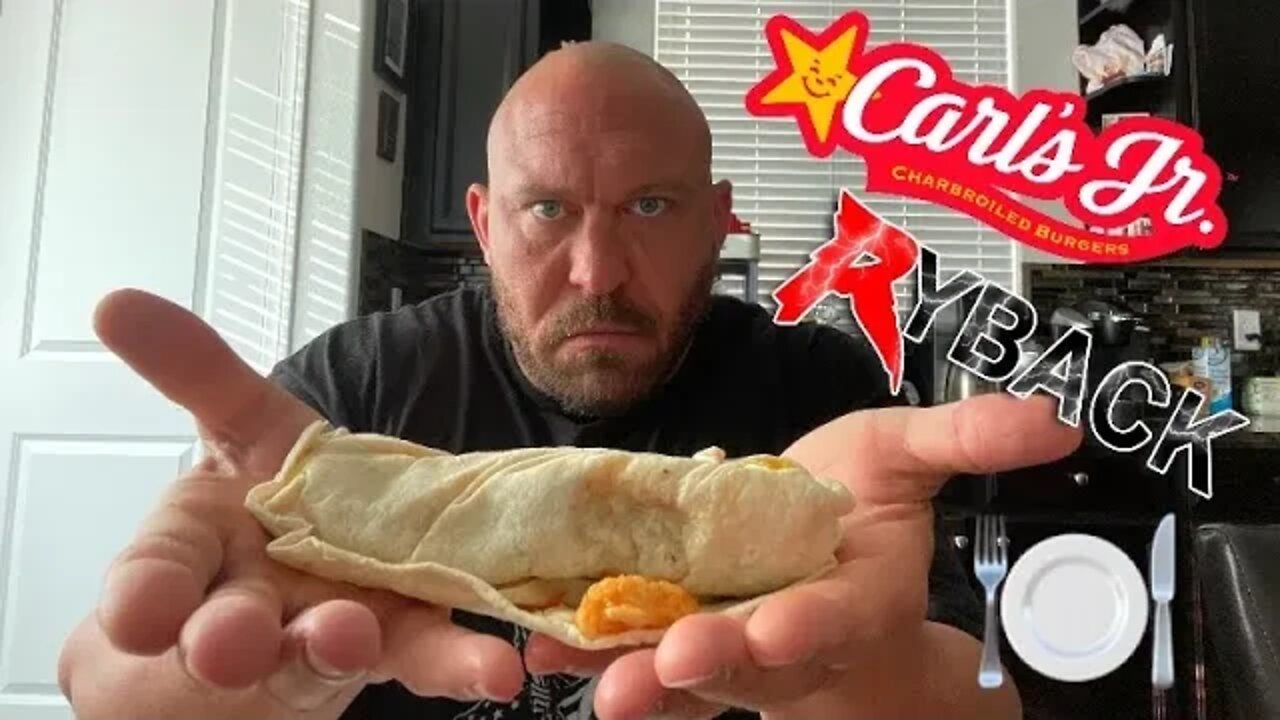 Carls Jr Beyond Meat Breakfast Sausage Burrito Food Review Mukbang - Ryback Its Feeding Time