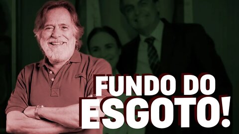 José de Abreu desce ao fundo do esgoto