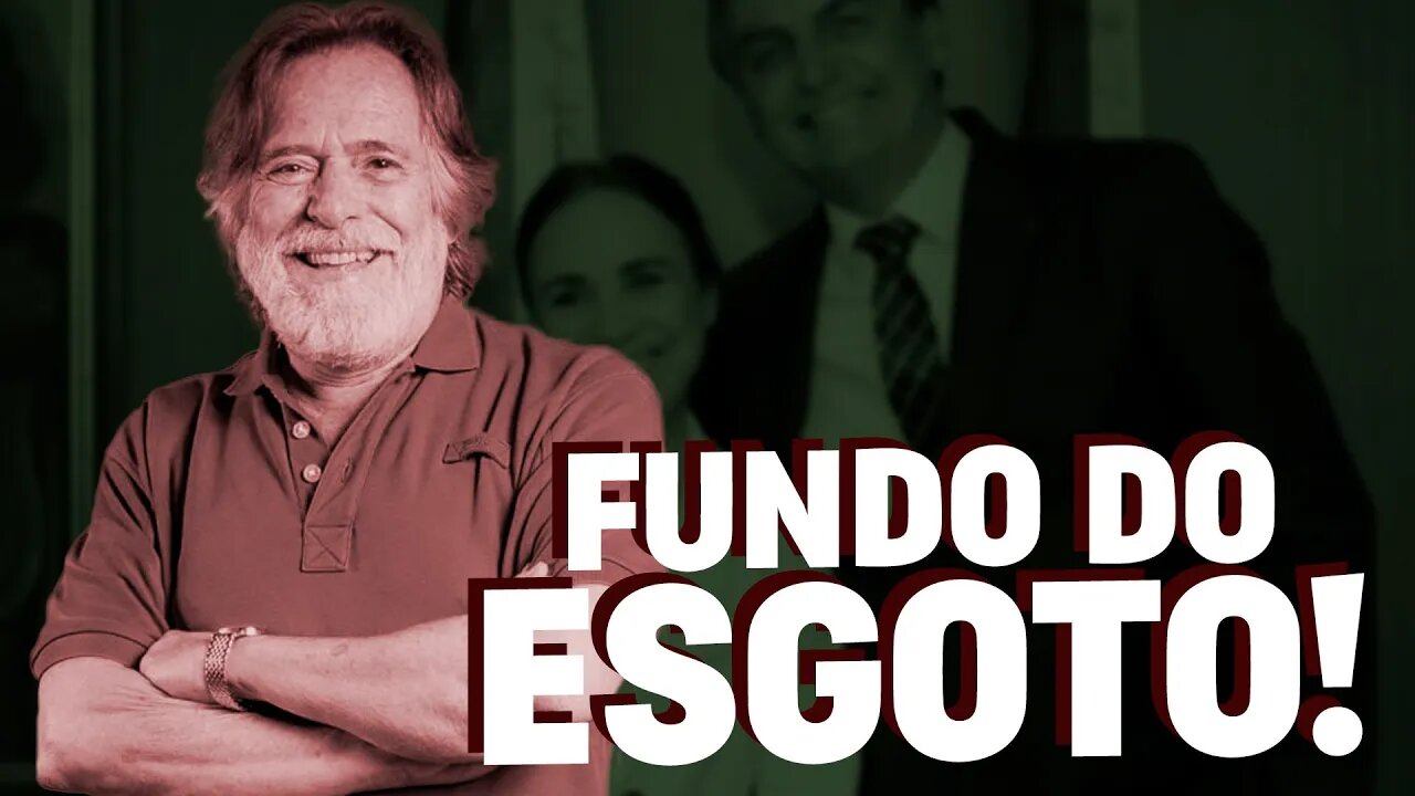José de Abreu desce ao fundo do esgoto