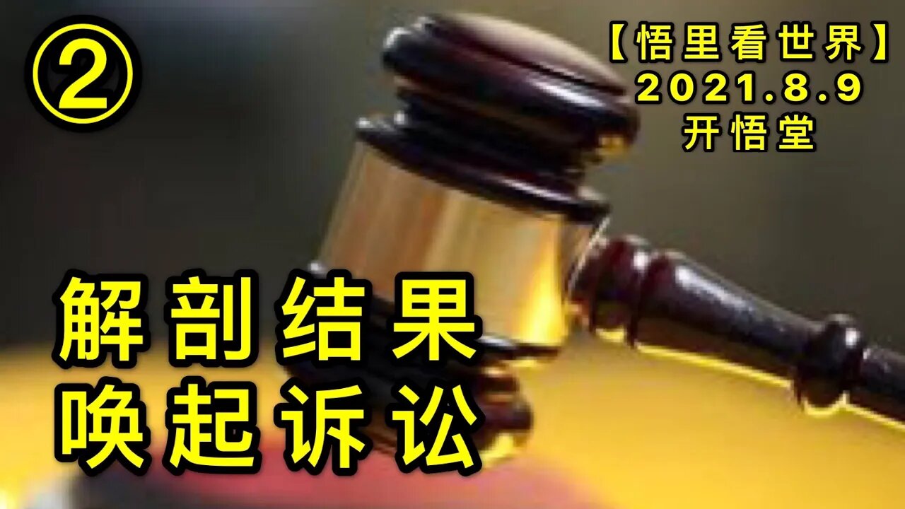 KWT2231(2)解剖结果，唤起诉讼20210809-7【悟里看世界】