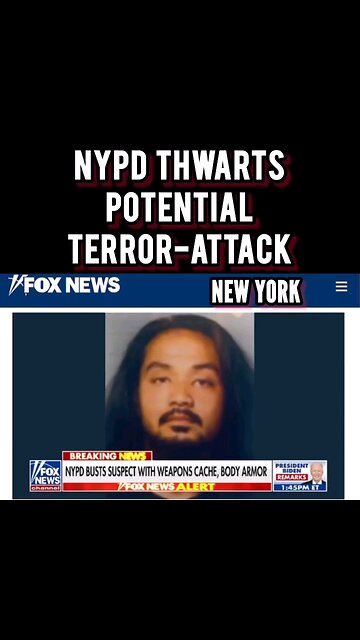 NYC stopped a potential terror attack