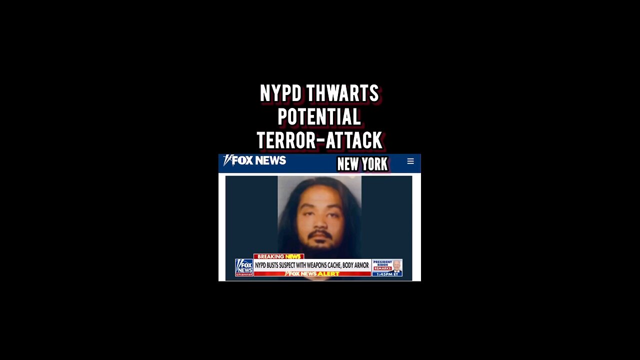 NYC stopped a potential terror attack