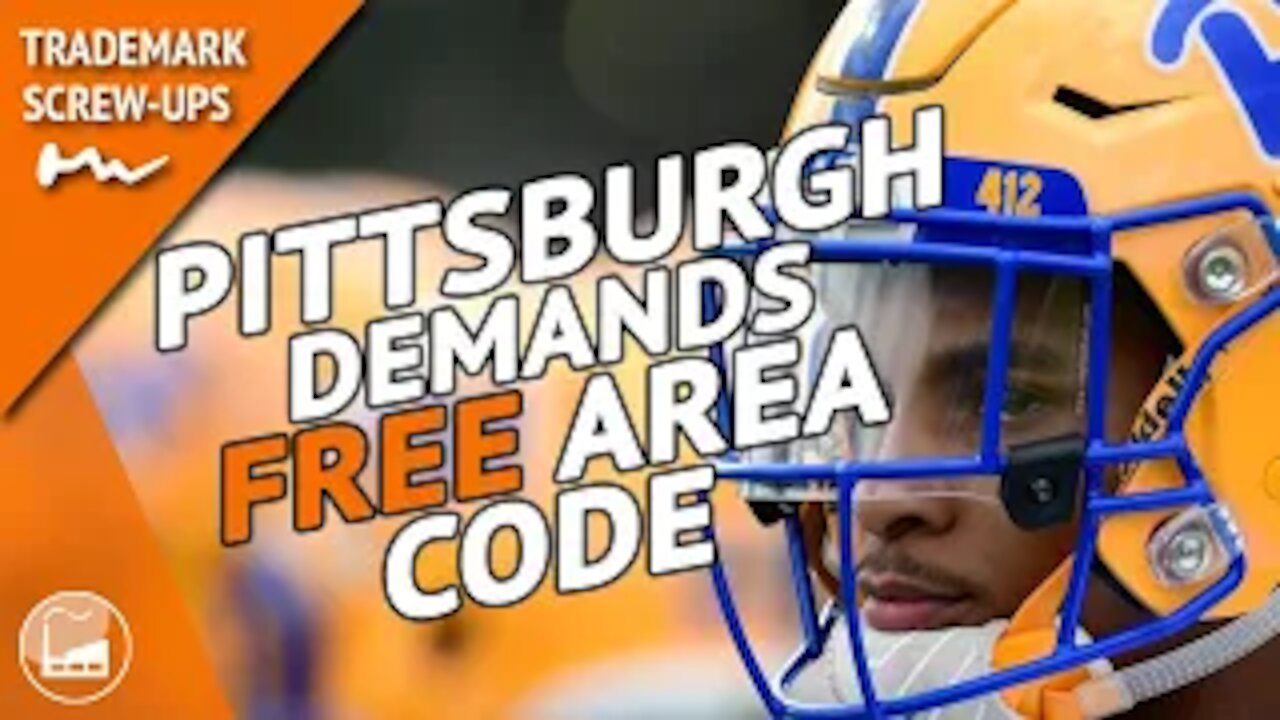 Pittsburgh Fans Unhappy About Trademarked Area Code | TM Screw-Ups