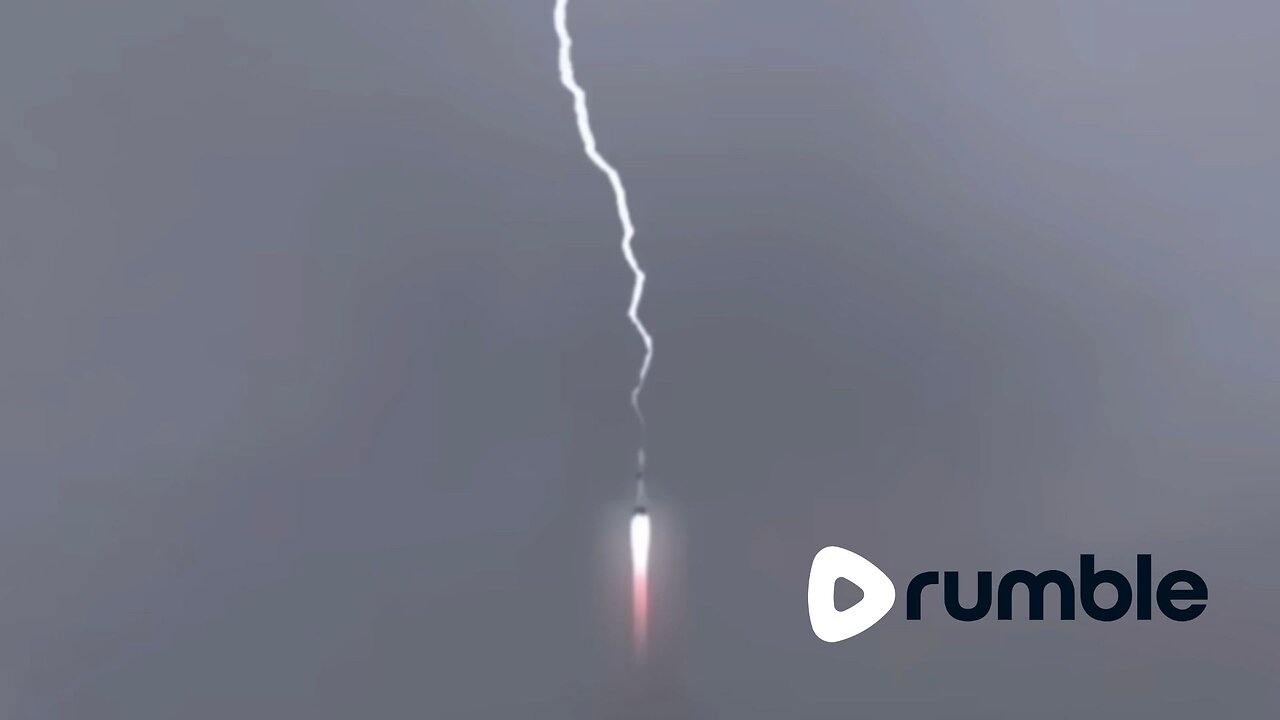 Lightning strikes rocket during launch