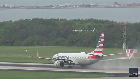 American Airlines Flight Blows Out Multiple Tires During Takeoff
