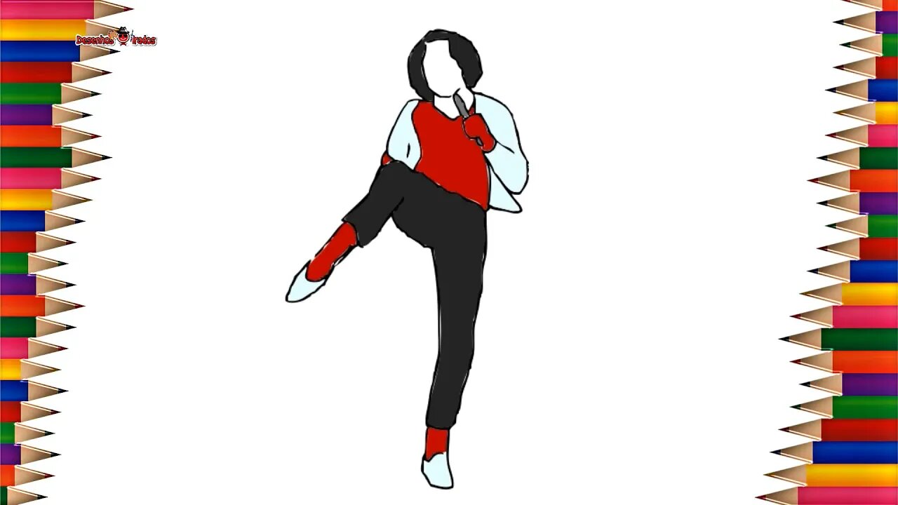 Como Fazer Desenho Dançante de Michael Jackson | BreakDance | Desenhos Irados Nº 02 | 2021