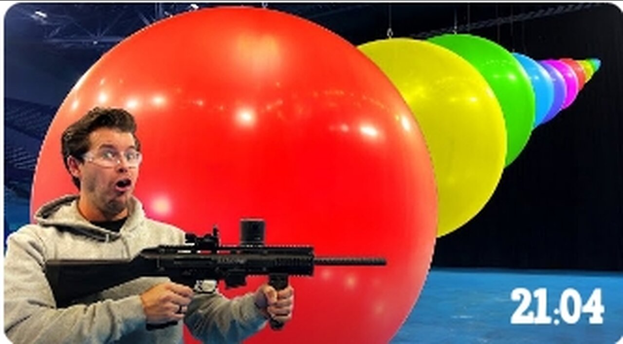 How Many Giant Ballons stop a paintbaal Gun