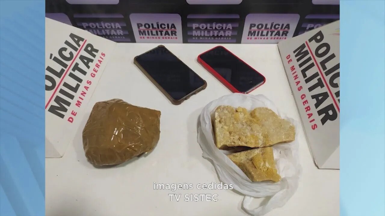 Moto droga e celulares: dupla tenta escapar da polícia na BR-458 em Caratinga