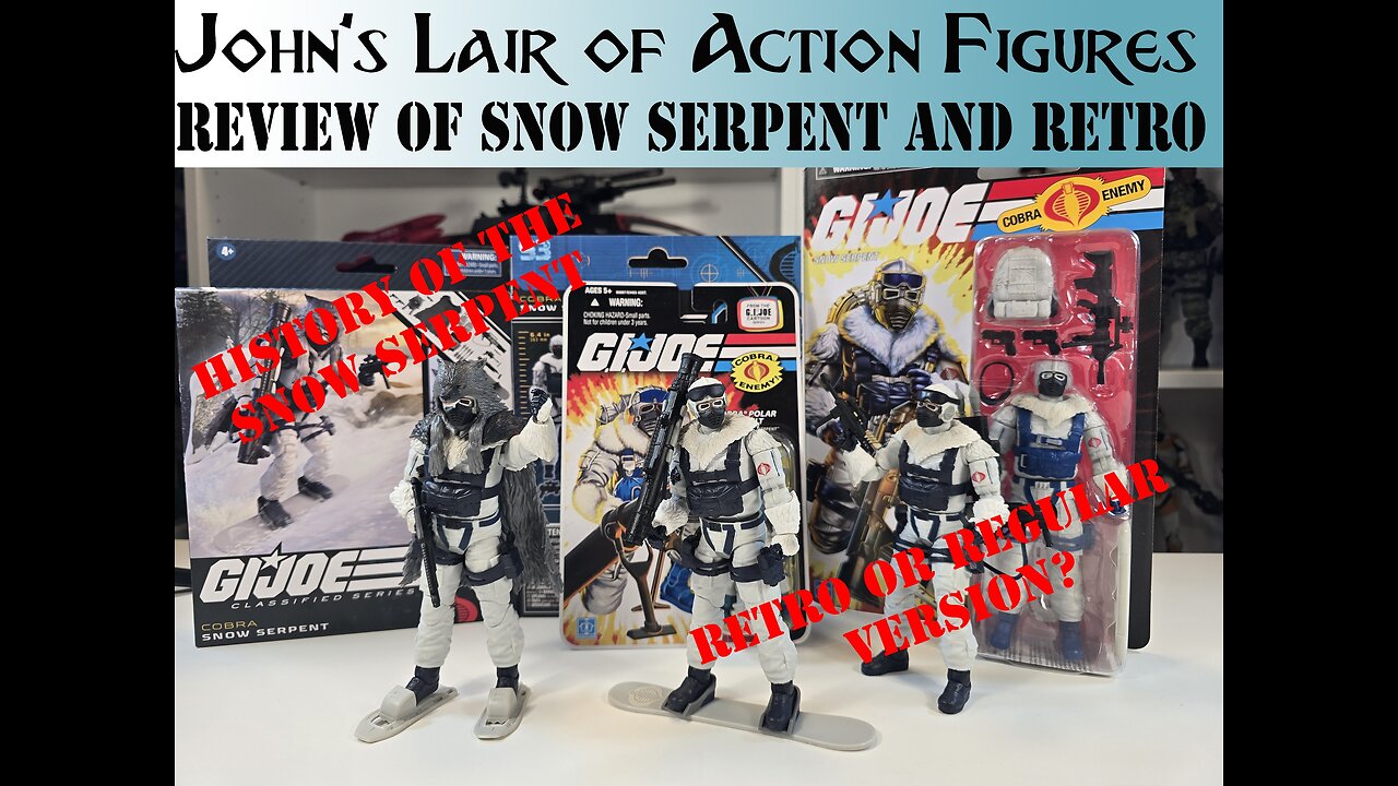 Review of G.I. Classified Cobra Snow Serpent and the Retro card version