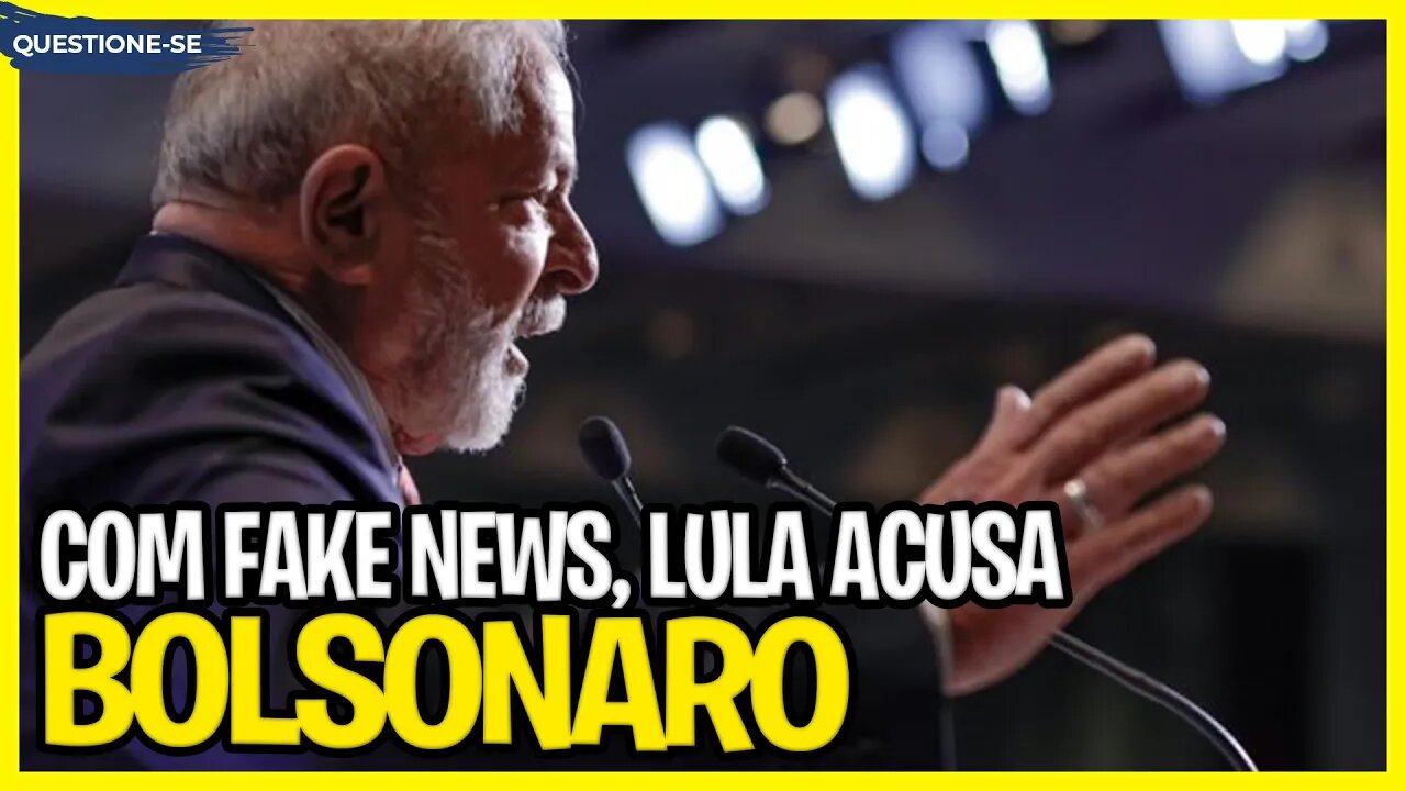 LULA FAZ GRAVE ACUSAÇÃO CONTRA BOLSONARO. Ficará impune com tamanha mentira?