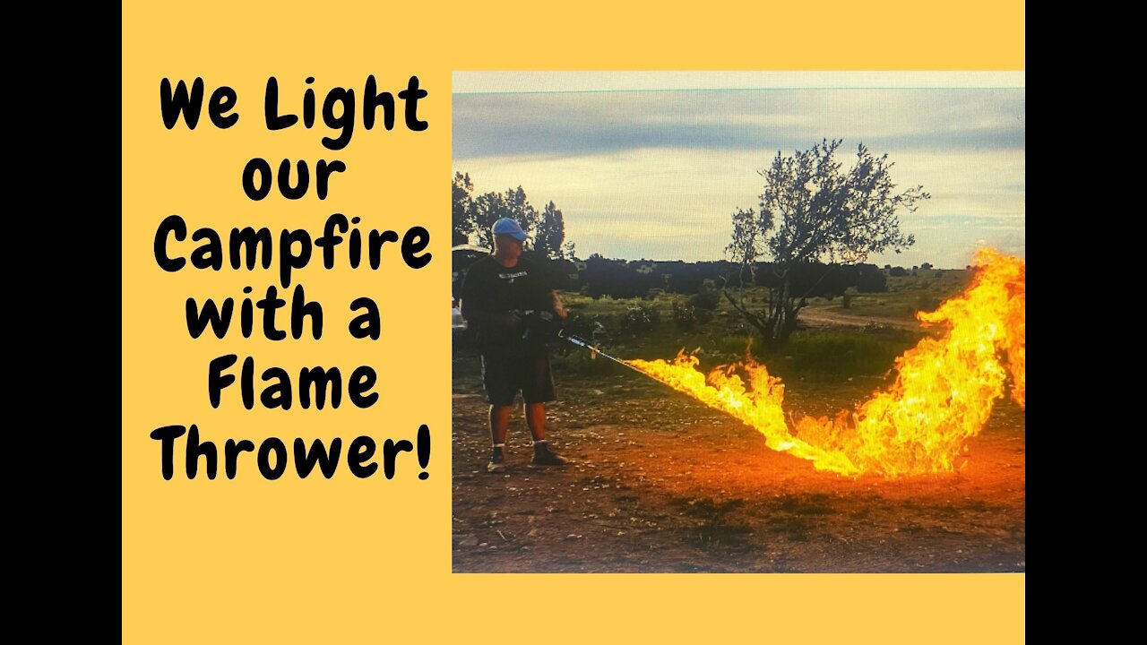 Flame Thrower- The Faster Way to Light The Campfire!