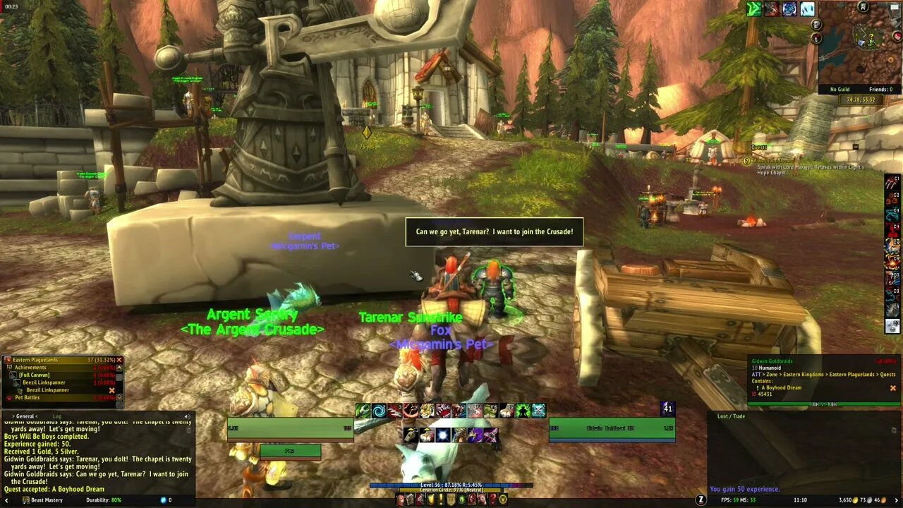 A Boyhood Dream WoW Quest completionist guide