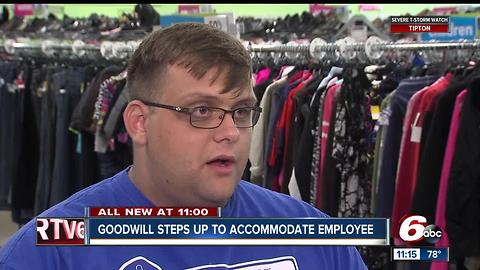 Goodwill steps up to accommodate employee with disabilities