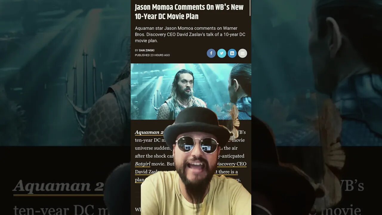 Jason Momoa Comments on Future of DC WBs 10yr Plan