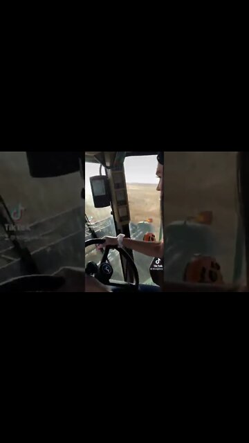 Combine Farm Fire #shorts #fire #farming