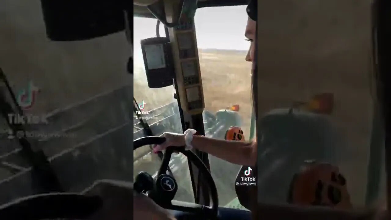 Combine Farm Fire #shorts #fire #farming