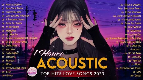 Best Chill Acoustic Love Songs Cover Playlist 2023 ❤️Chill With Best Acoustic Cover Love Songs