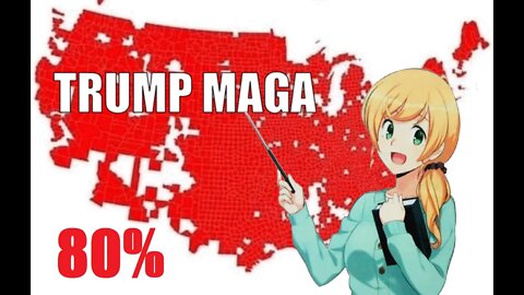 80% of AMERICA is MAGA. Biden has like 12% approval rating, which means he is extreme and worthless