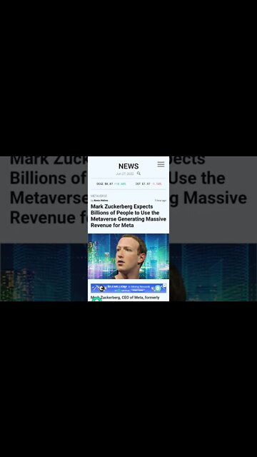 Mark Zuckerberg on the Metaverse #cryptomash #ytshorts #cryptonews #metaverse #viralvideo2022