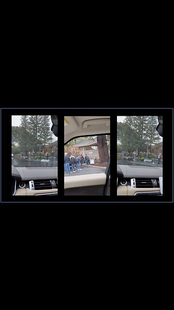 🚨 Customers queuing up outside Silicon Valley Bank, Menlo Park amid SVB collapse