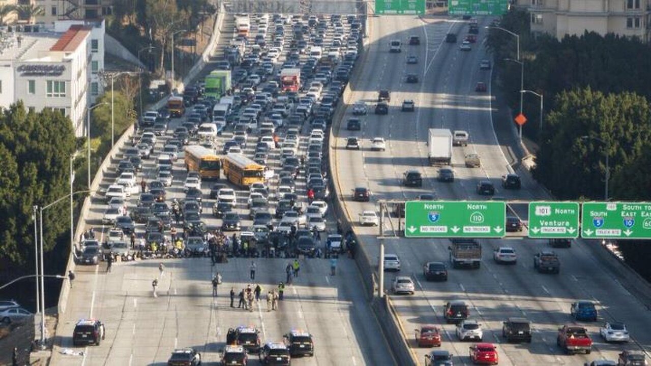 MASS ARRESTS AS PROTESTORS SHUT DOWN LA HWY*IS HUMANITY UNDER MASS PSYCHOSIS?*MANDELA EFFECT PROOF?*