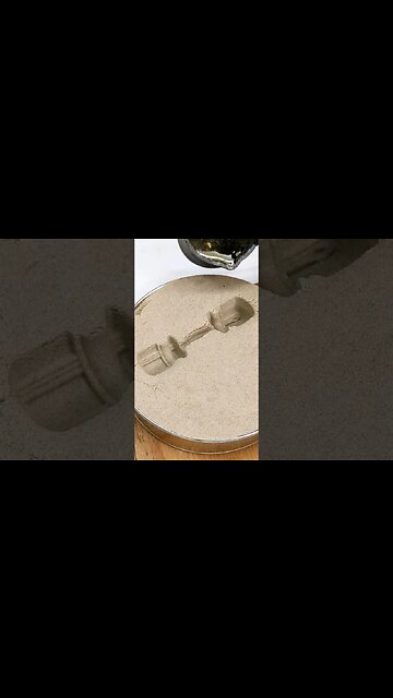 Metal Casting process on Sand #shorts #shortsfeed #metalcasting