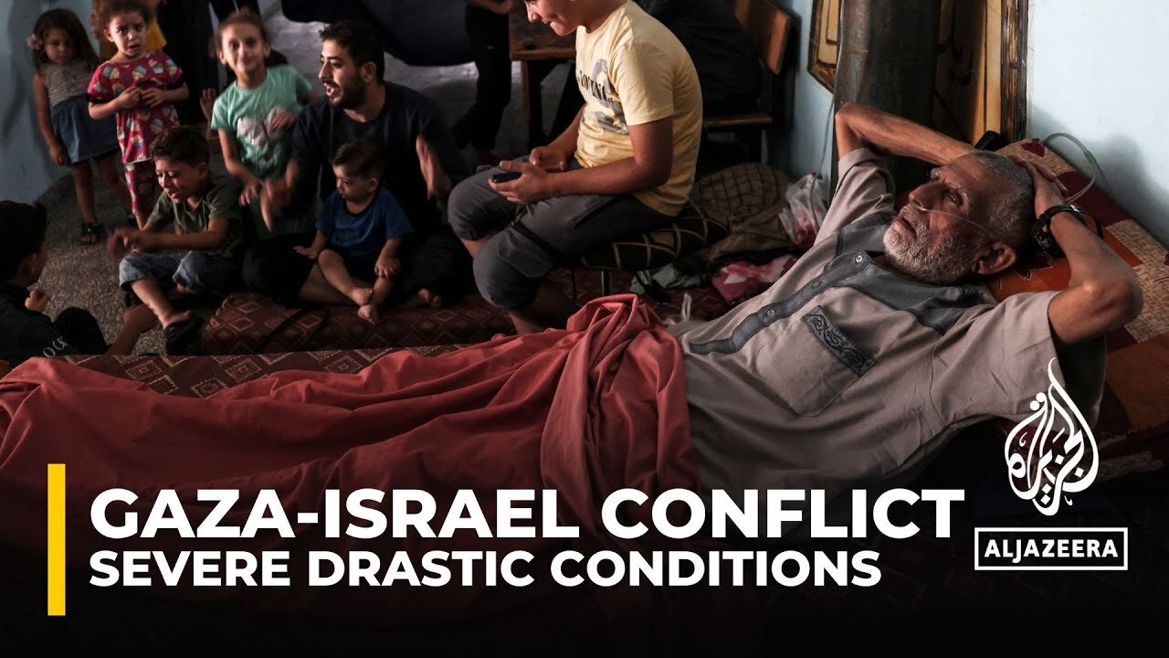 People in Gaza are facing “severe drastic conditions” as Israeli air strikes continue