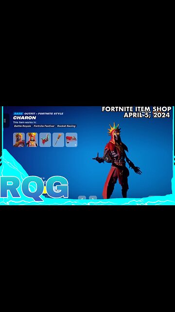 “NEW” CHARON IS HERE!💀FORTNITE ITEM SHOP (April 5, 2024)