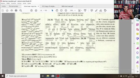 Nem filho sabe a hora de sua vinda? Mateus 24;36