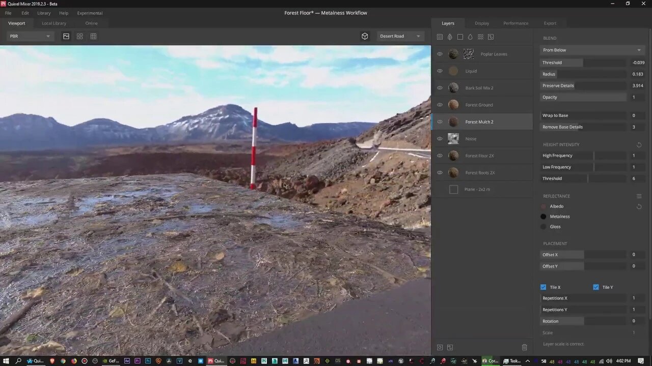 Quixel Mixer - Creating a Wet Forest Floor Material