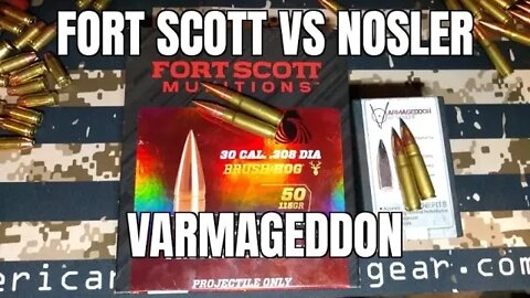 Fort Scott Munitions VS Nosler Varmageddon Accuracy Test