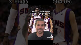 Greatest Teams Never To Win A #NBA Championship #shorts