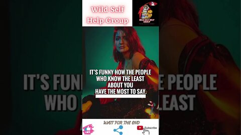 🔥People who know you least say more🔥#shorts🔥#wildselfhelpgroup🔥9 June 2022🔥