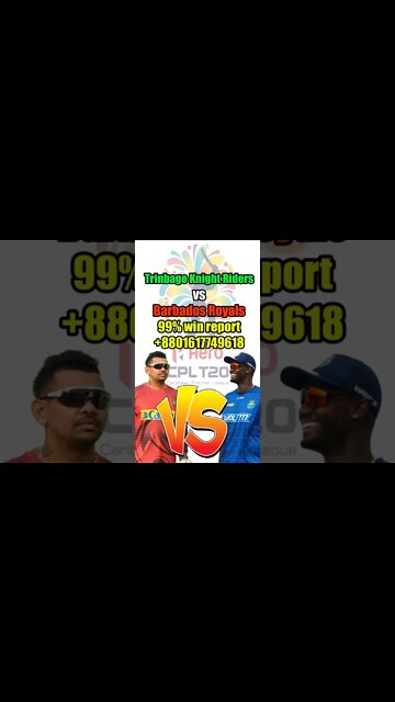 Trinbago Knight Riders vs Barbados Royals match predication , 100% win report , BR vs TKR , CPL22