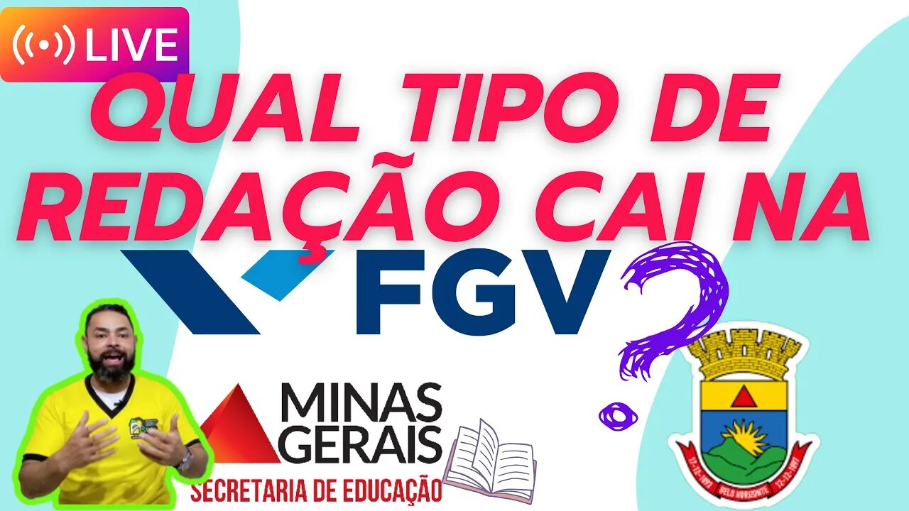 TIPOS de redação da FGV