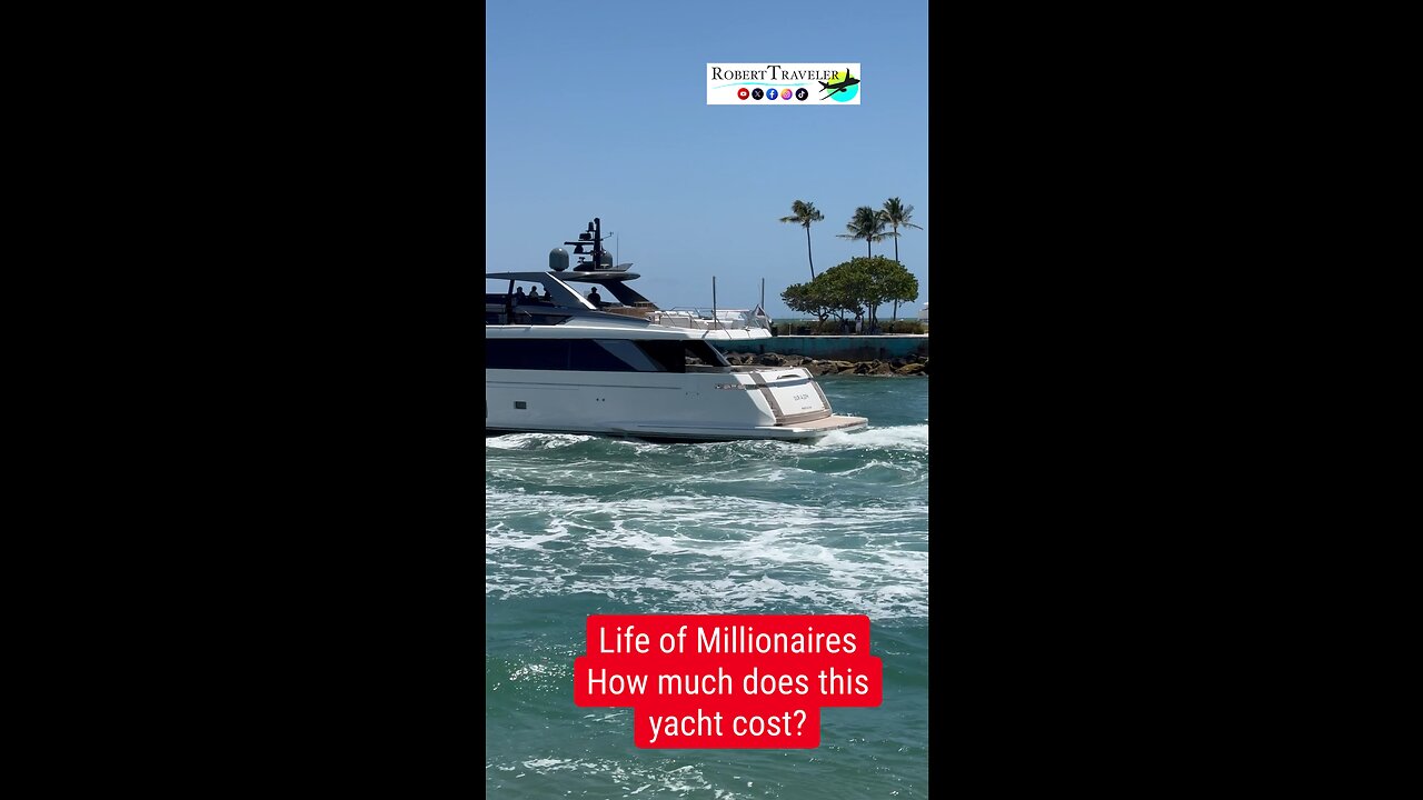 Life of Florida Millionaires. How much does this yacht cost? #yacht #boat #miami #florida