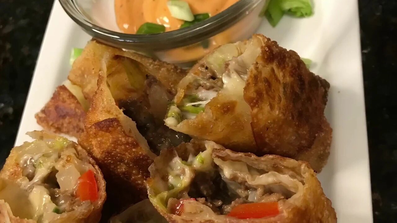 Philly Cheesesteak Eggrolls| How to make Eggrolls