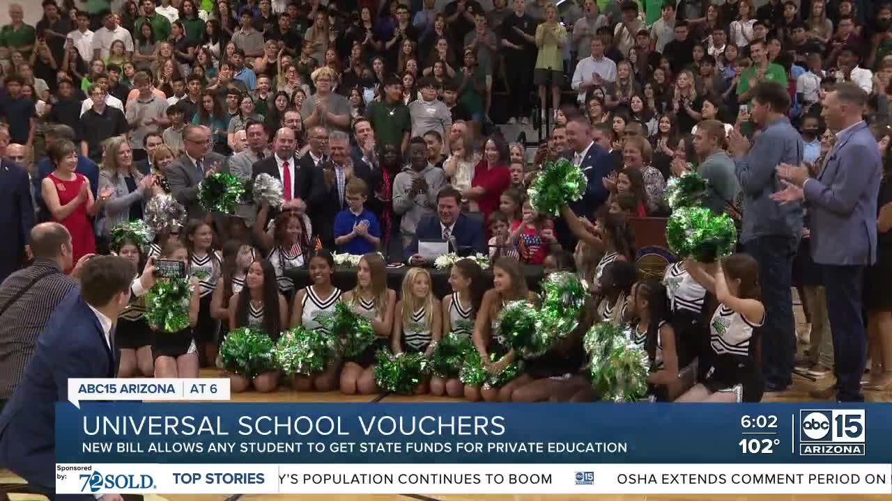 New bill allows any student to get state funds for private education