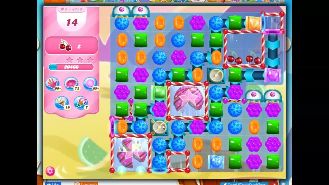 Candy Crush Level 6169 Talkthrough, 20 Moves 0 Boosters