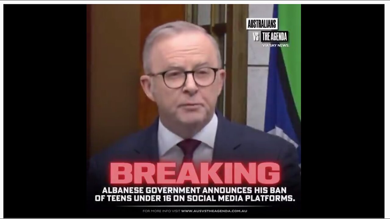 Australian PM Albanese teenagers under 16 banned from social media STILL ignoring the DIGITAL PRISON